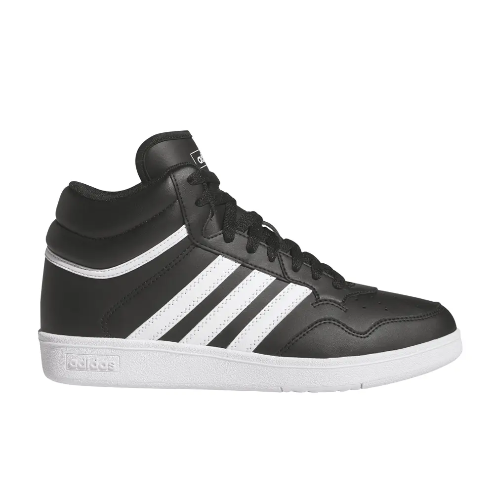 adidas Womens Hoops 4.0 Mid Lace Up Sneakers Shoes Casual - Black