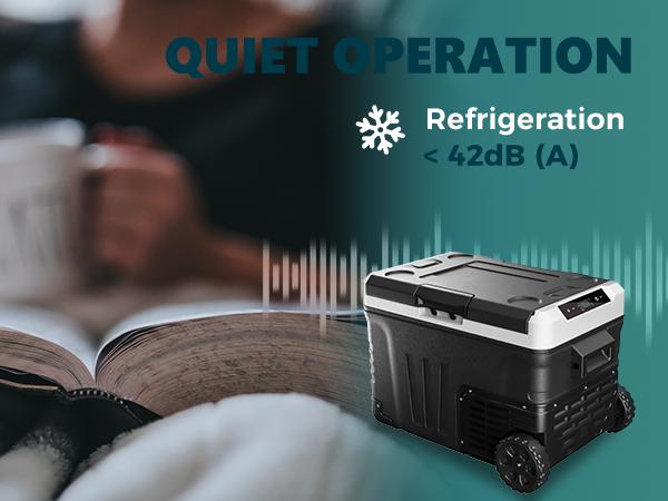 EUHOMY 12V Refrigerator (24/37/53Quart /23L/35L/50L) supports 12V/24V DC & 110-240V AC. Portable with -4°F~68°F range, it features wheels, 2 baskets, and large cooling zone. Ideal for RVs, travel, Truck, Boat EUHOMY 12V Refrigerator (24/37/53Quart /23L/35L/50L) supports 12V/24V DC & 110-240V AC. Portable with -4°F~68°F range, it features wheels, 2 baskets, and large cooling zone. Ideal for RVs, travel, Truck, Boat