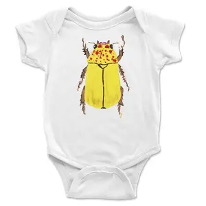 paint Yellow Beetle Onesie