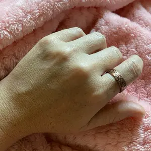 Adjustable Antique Flower and Milgrain ring