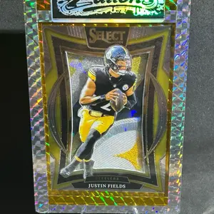 Justin Fields 3D Sports Card, Handmade Football Card Art Gift Display