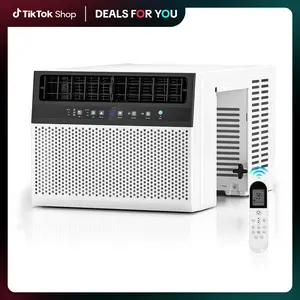 ZAFRO  Window Air Conditioners, 24H Timer Energy-saving Window AC Units, Full Window View, Easy to Install, White