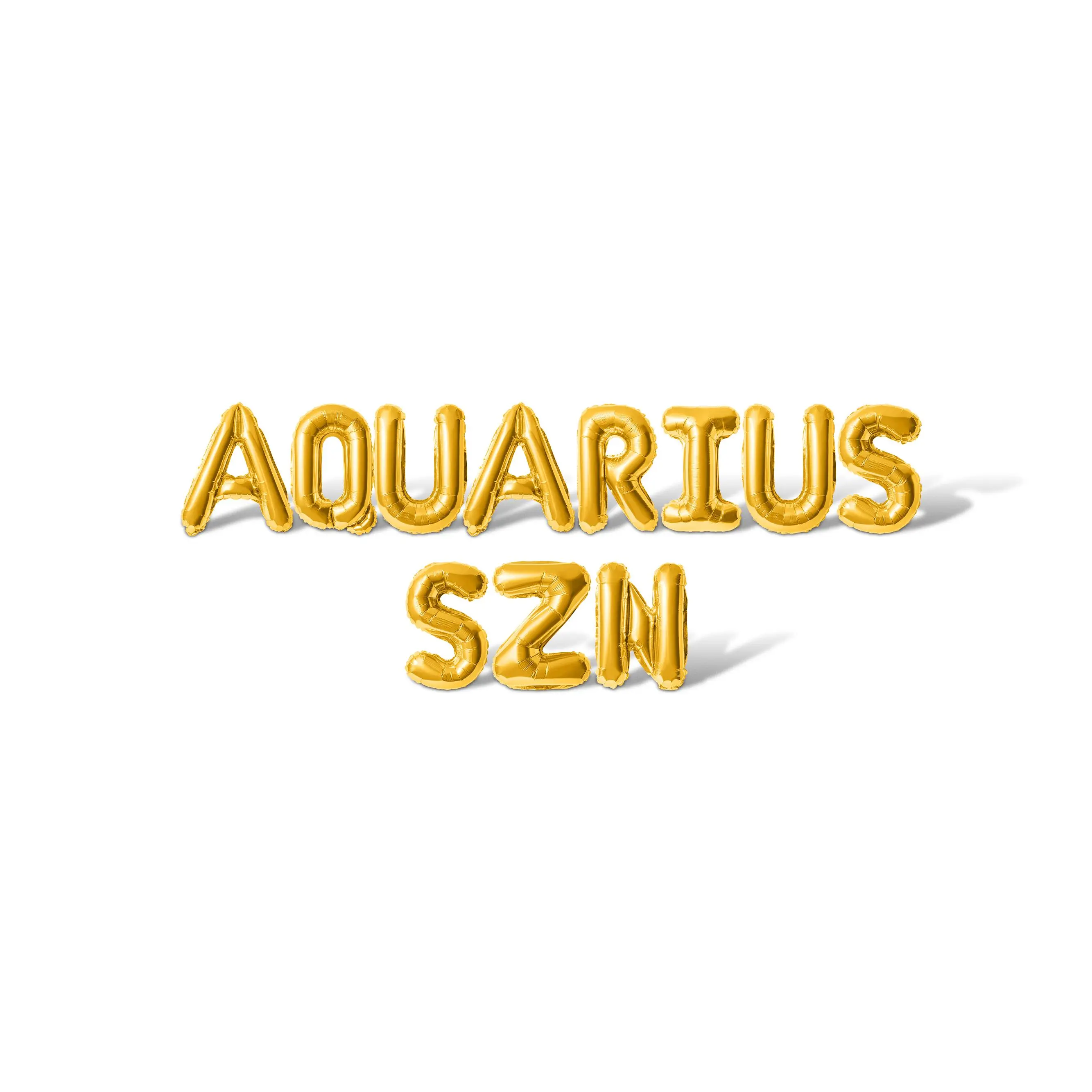 Letter Balloons - AQUARIUS SZN 16" Inch Alphabet Letters Foil Mylar Balloon Birthday Party Banner