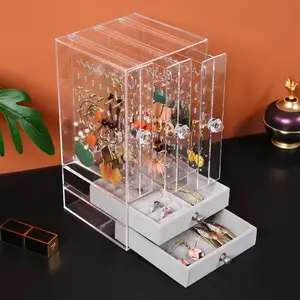 Acrylic Cosmetic Storage Box - Versatile Design for Organizing Cosmetics, Ideal for Home or Office Use
