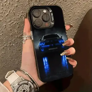 IMD Dreamy Blue Light Car Pattern Case Suitable for Iphone 15, 15 Plus, 15 Pro, 15 Pro Max, for Iphone 14, 14 Plus, 14 Pro, 14 Pro Max, for Iphone 13, 13 Pro, 13 Pro Max, for Iphone 12, 12 Pro, 12 Pro Max, for Iphone 11, 11 Pro Max, for Iphone 7, 8, And f