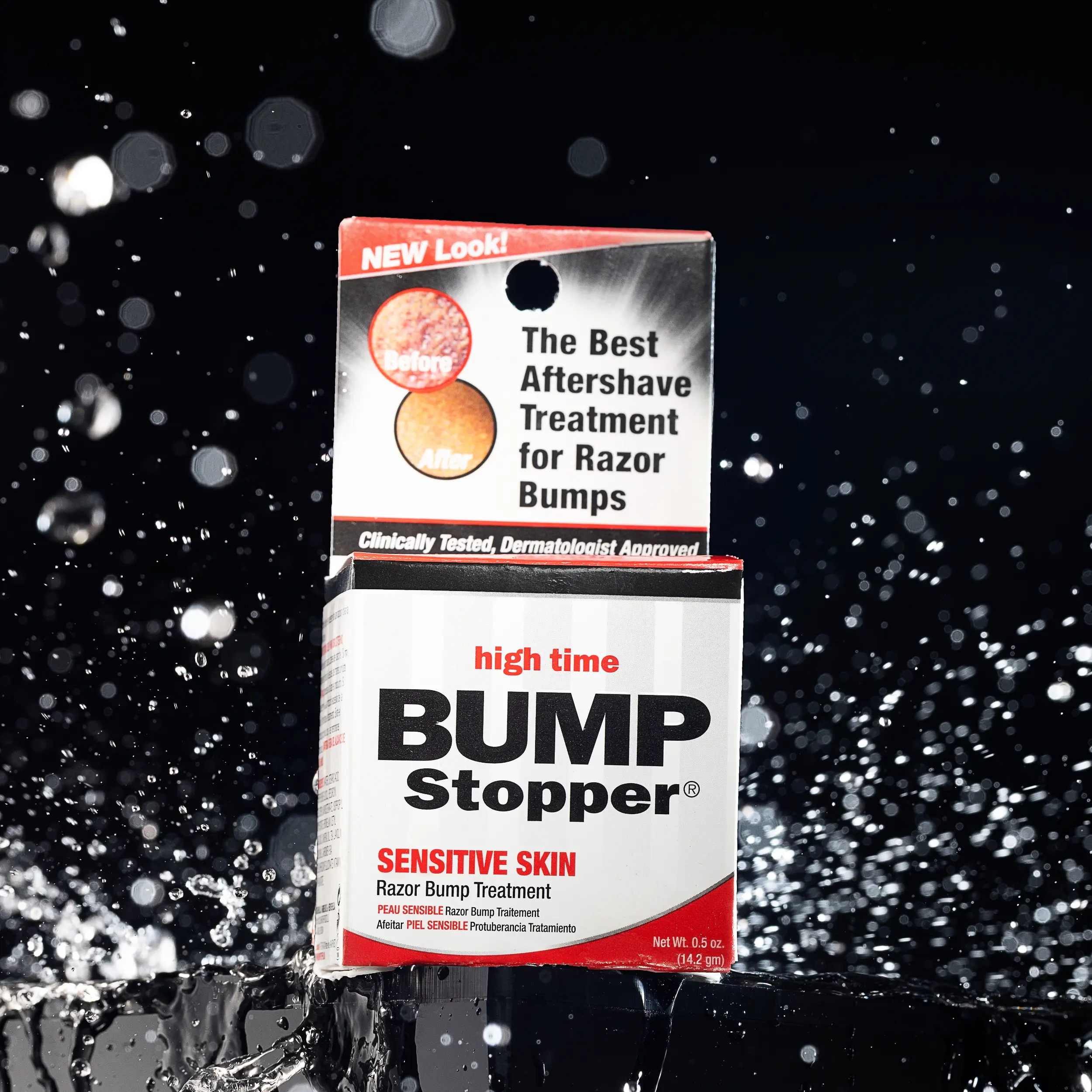 BUMP STOPPER Aftershave Lotion, Razor Bump & Ingrown Hair Treatment with Mineral Oil for Sensitive Skin, Fast Gentle Relief for Razor Burn, Dermatologist Approved for Men, Water