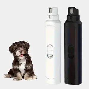 Pet Nail Grinder - High-Speed Rotating Grinding Head for Large & Small Dogs & Cats, Elegant White Design, ABS Material, Pet Grooming Tool