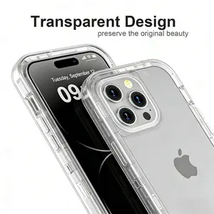 Clear Case for iPhone 17 16 15 14 13 12 11 X/XS Pro Max Plus, Military-Grade Shockproof Non-Yellowing Full Body Hard Protective Phone Cover Perfect Gift for Her/Him