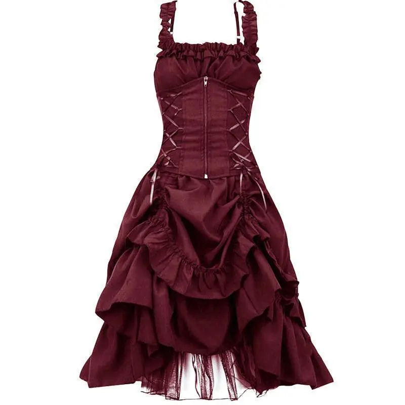 chinese dress ladies Amazon.com: Resnan Women Goth Plaid Dress Vintage Punk Red Halloween  Cosplay Steampunk Dresses A Line High Waist (Red, Large) : Clothing, Shoes  & Jewelry