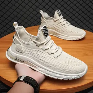 Running shoes are lightweight, breathable, versatile, casual men's shoes, flat running shoes, student travel shoes