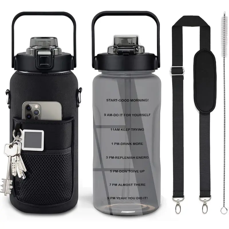 HydroFit 1L Water Bottle – Leakproof, BPA-Free, Time Marker – Sports, Gym, Outdoor Us                   Links here https://amzn.to/45ztHAr