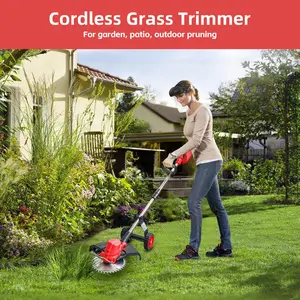 OJOYME lawn mower, hedge trimmer, weeder, string trimmer, brush trimmer, knife sharpener, and pole saw electric saw trimmer, used for lawn and garden use