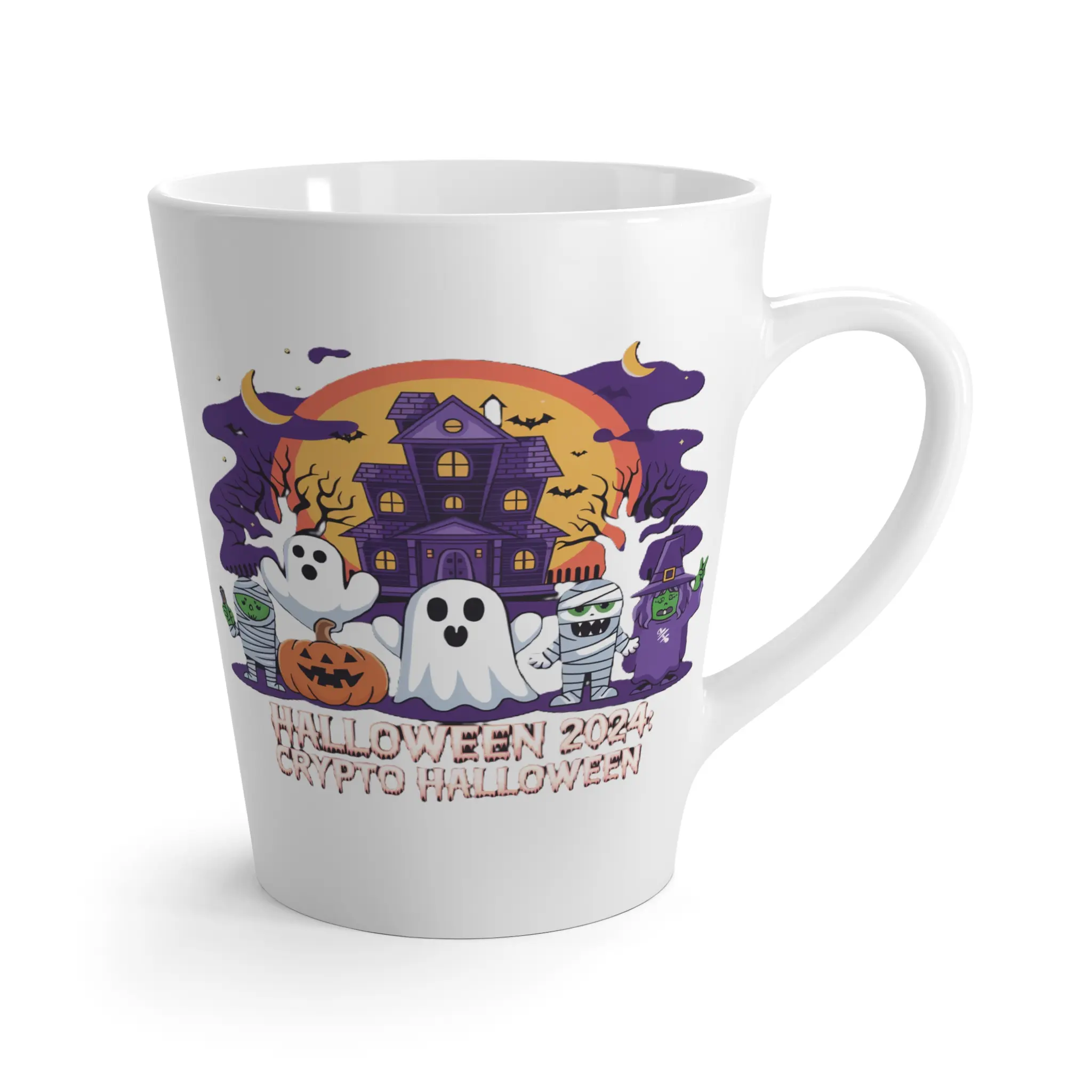 Vampire Bite Latte Mug, Halloween Coffee Cup, Gothic Drinkware, Spooky Tea Mug, Horror Hot Chocolate Mug