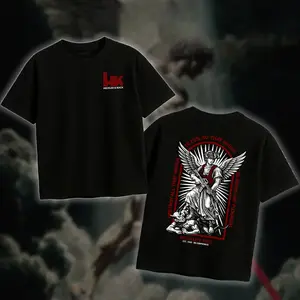 Heckler & Koch Saint Michael T-Shirt Casual 100% Cotton, Army Military Menswear, Gun Shirt Tactical Gear, Veteran Shirt, Good Graphic Shirt, Made In USA.