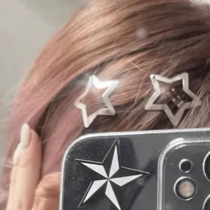 4Pcs Silver Star BB Hairclips Girls Y2K Cute Star Barrettes Clip Headdress Hair Jewelry Accessories