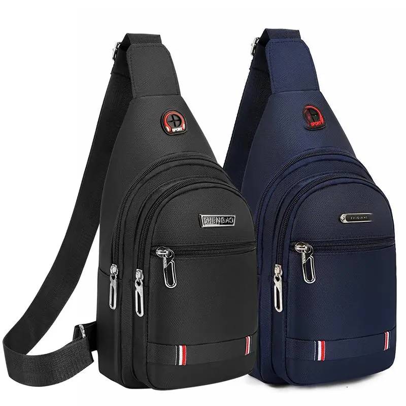 Mens Crossbody Sling Bag Chest Shoulder Fanny Pack Casual Bum Bag Backpack Sport Travel, Canvas Shoulder Bag Bumbag, Casual Belt Bag