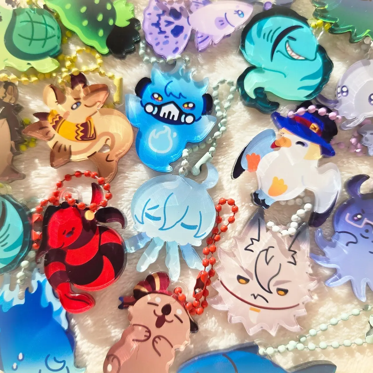 Twisted Wonderland: Mini Aquarium Acrylic Keychains, Gift For Friend