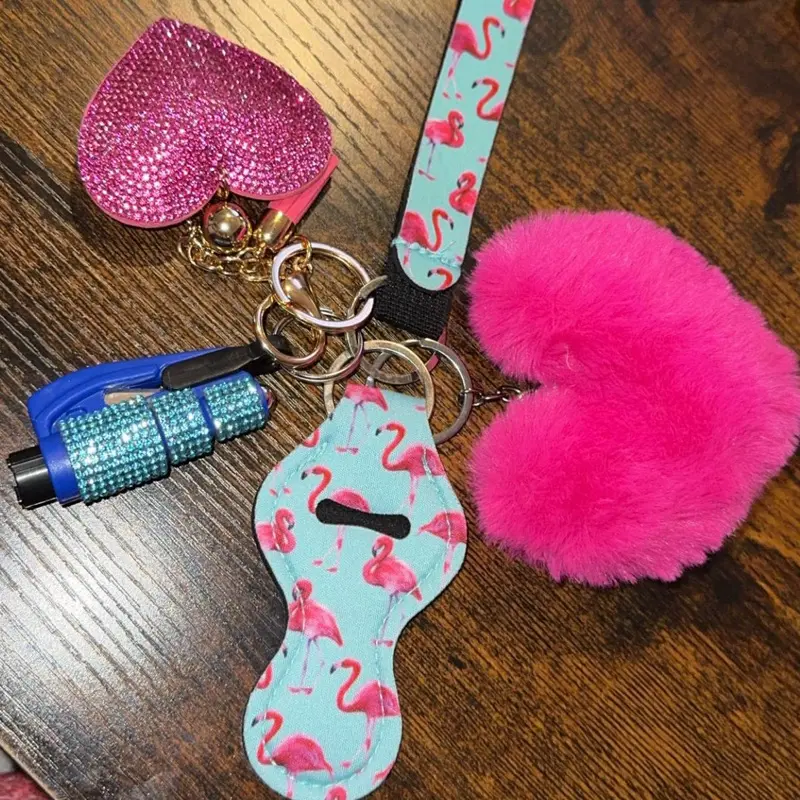 Keychains with safety tool