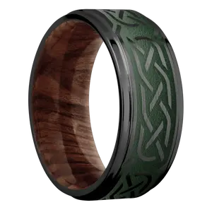 Zirconium + Satin , Polish Finish + Sequoia