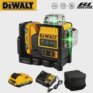 DEWALT DW089LG 3x360° Green Laser Level  12V MAX Self-Leveling, IP65, 100ft Visibility for Construction Layout, Cabinet Tile Installation, Pro Contractors & DIYers Cordless