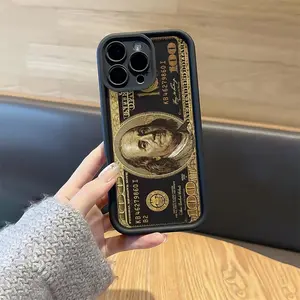 Money Pattern Phone Case, Anti-drop Cellphone Protective Case, Total Protective Shockproof Mobile Phone Cover for iPhone, Casing