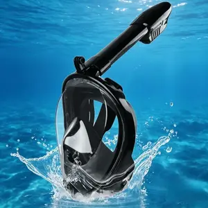 Full Face Snorkel Mask 180°, Waterproof Snorkeling Mask , Anti-fog Anti-leak Snorkeling Set for Adult Youth, Diving Goggles, Diving Gear