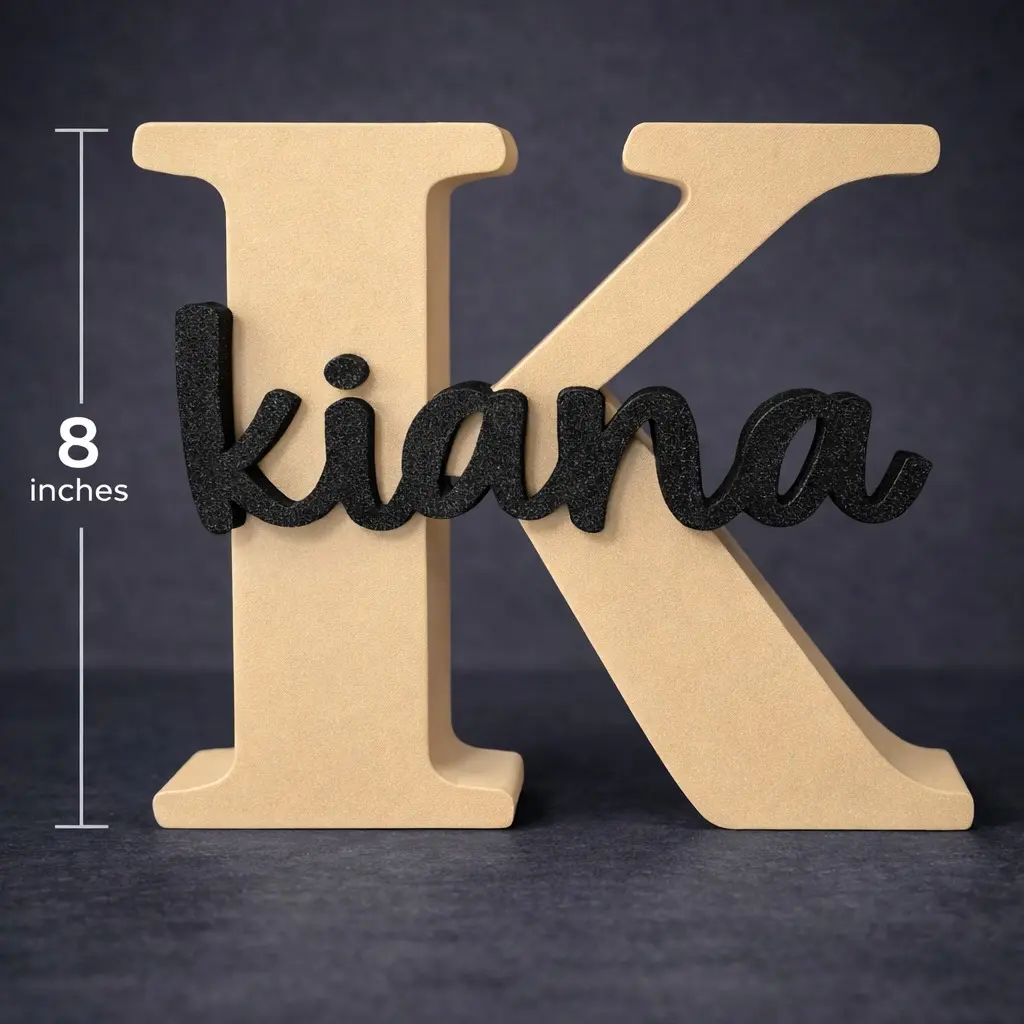 Custom Name Letter Decor – Personalized 3D Printed Sign in Vibrant Colors - Meaningful Gift