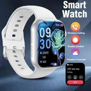Smart Watch 2.01 Inch TFT HD Screen for Android iPhone, Bluetooth Call Music Control Step Counter Fitness Tracker, Modern Style Smartwatch for Men Women, Great Holiday Gift for Family Friends Parents
