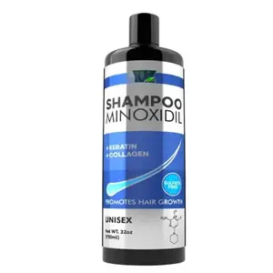 Minoxidil Shampoo – Sulfate-Free with Keratin & Collagen – Deep Cleansing & Nourishing Formula for Fuller, Thicker-Looking Hair – Unisex – 32oz (950ml)