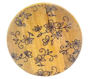 Temp-tations 12" Mango Wood Lazy Susan