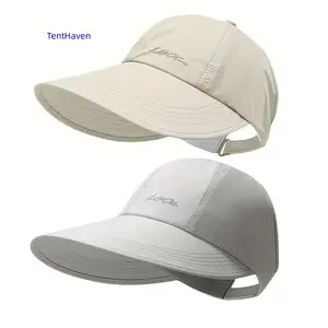 Unisex Youth 2-Pack Sun-Protective Baseball Caps, Lightweight, Adjustable Velcro Closure, Wide Brim, Elastic Design, Suitable for Spring/Summer Sports & Outdoor Use
