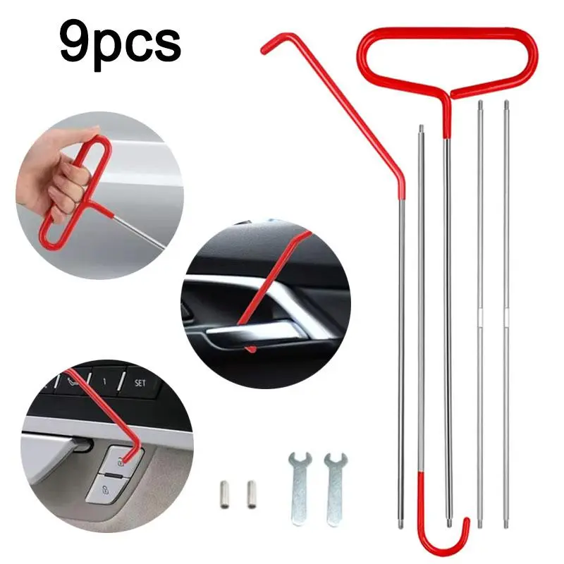 Stainless Steel Car Body Repair Tool Set, Long-distance Hooking Tool, Universal Long-distance Gripper Tool Set, Car Repair Tool