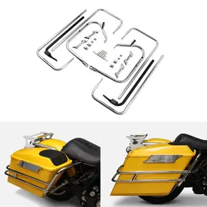 TCMT SaddleBags Guard Rail Bracket Fit For Harley Street Electra Glide 1998-2008 2006