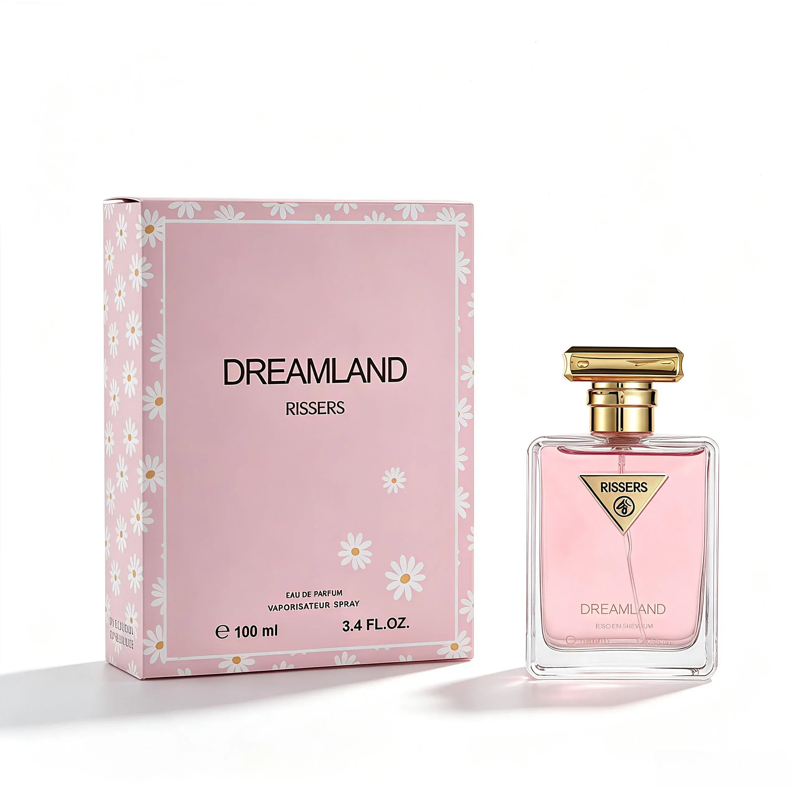 RISSERSD Dreamland Women Perfume ,Long Lasting Eau de Parfum,Cute Daisy Pink Gift Box Fragrance for Daily Travel Dating Birthday Gift for Her