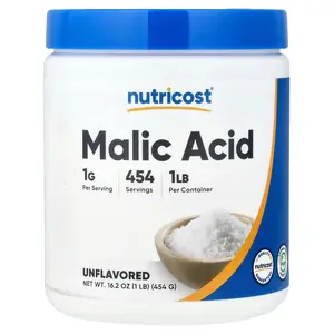 Nutricost Malic Acid, Unflavored, 16 oz (454 g)