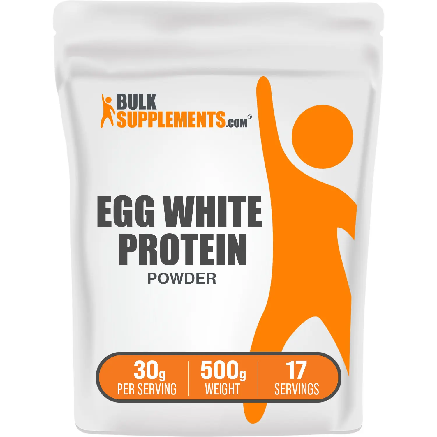 BulkSupplements - Egg White Protein Powder - Protein Source - Easily Digestible - 500g - 30g per Serving