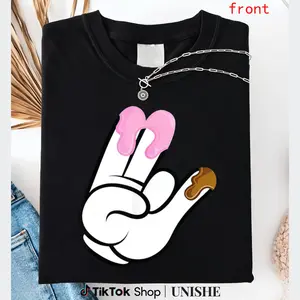 Funny Cotton Tee for Summer – Adult Short Sleeve Shocker Design