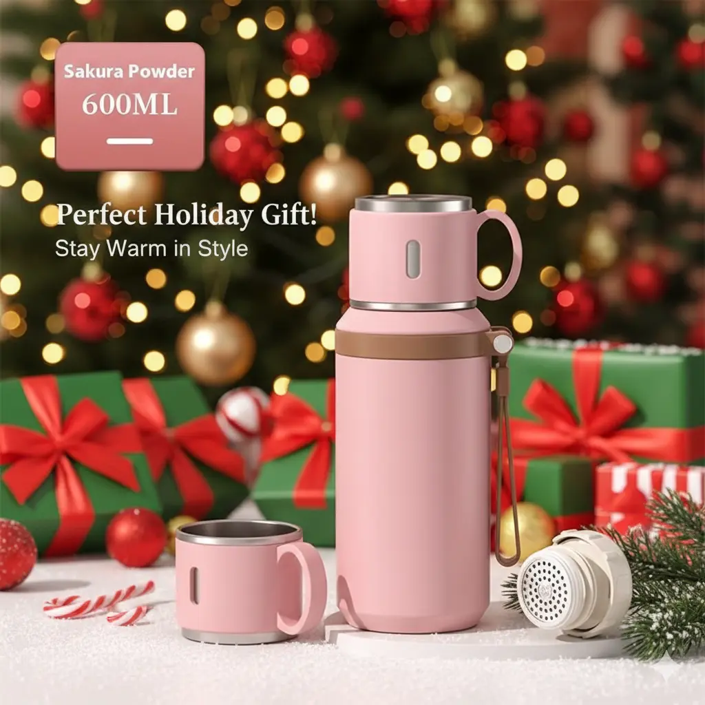20.29oz Portable Stainless Steel Insulated Water Bottle - BestMom Ever Vacuum Insulated Tumbler with Double-Wall Design & Lid, Perfect Holiday Gift for Adults, Sports Outdoor Drinkware
