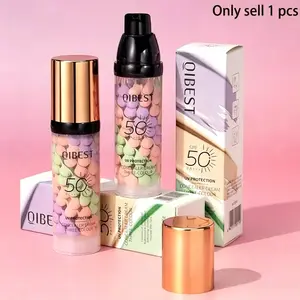 Three-In-One Color Correcting Primer SPF 50 UV, Brightening Oil-Control Moisturizing Cream, Long-Lasting Flawless Makeup Base