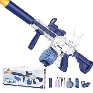 Gun Long Range Blaster Up To 32 FT,Outdoor Party Shooting Game Toy With 2 Water Tanks & 1 Batteries,Ideal Gift for Kids & Adults.