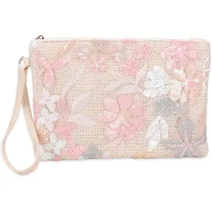 Women's Floral Embroidery Sequin Evening Clutch Bags Party Purses Beaded Bags