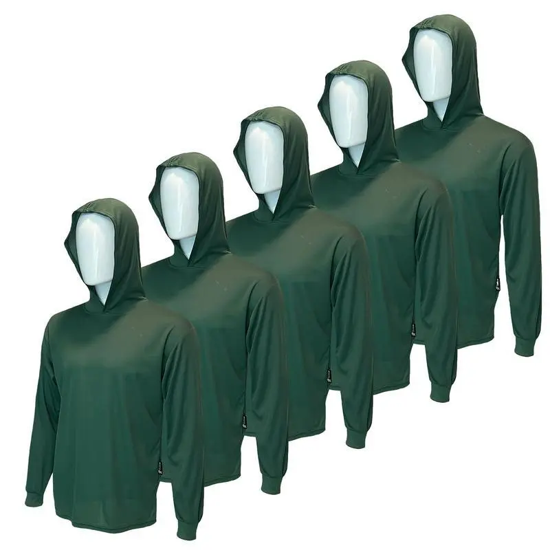 5 PACK SHIRT HUNTER GREEN SHOODIE ST909