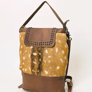 Axis Hide Leather Hairon Backpack