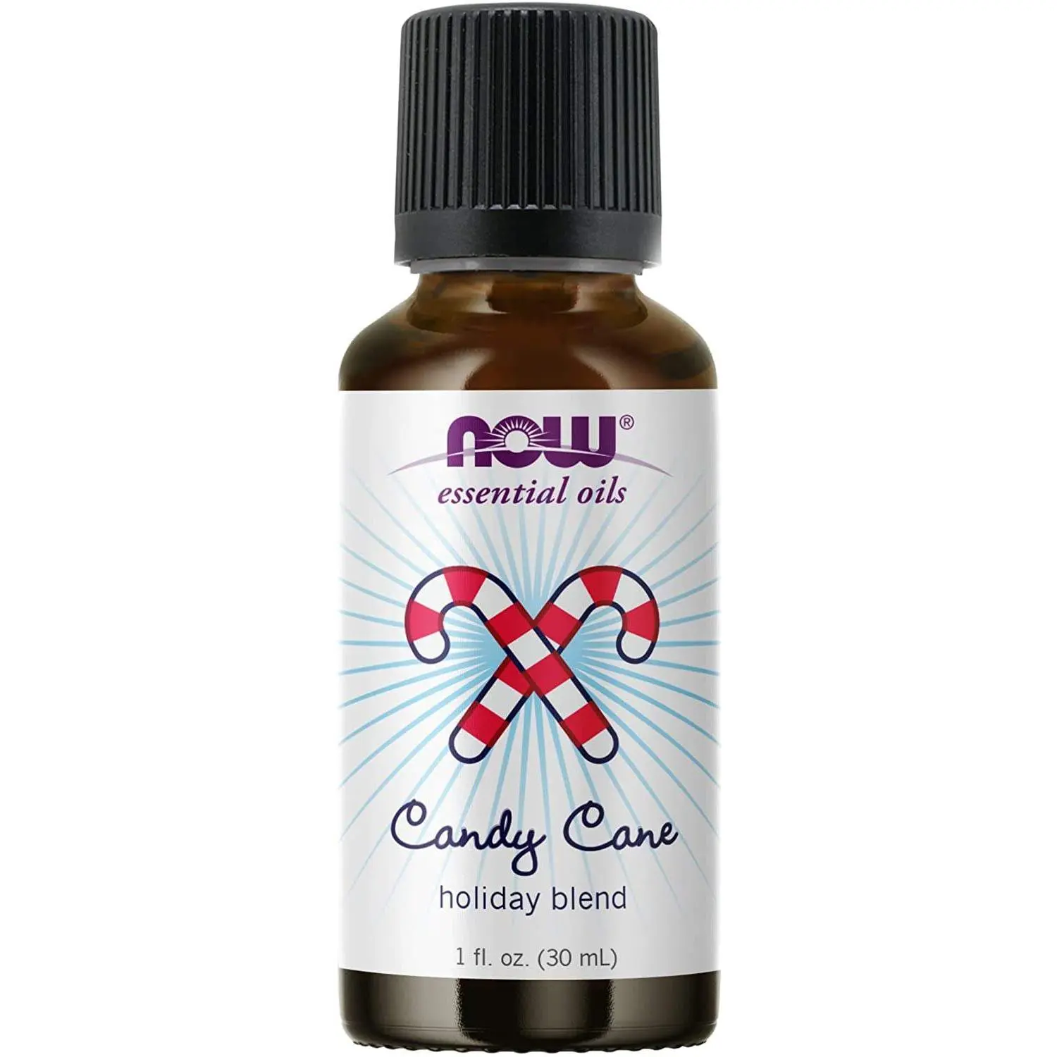 NOW Essential Oils Candy Cane Holiday Blend, 1 fl oz
