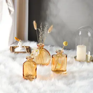 LOOOOSST Mamaray Reed Diffuser Set Home Fragrance, Lemon Verbena/Mango Passion Fruit/Clean Linen Oil Diffuser Reed Diffusers for for Home, Bathroom, Office Decor