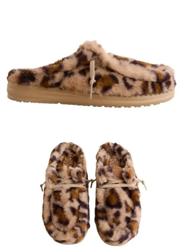 Wendy Leopard Print Slipper - Women's