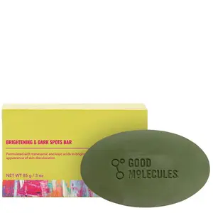 Good Molecules Brightening & Dark Spots Bar - Soap Free Face and Body Bar - Tranexamic, Kojic Acids and Niacinamide to Target Dark Spots - Skin Care