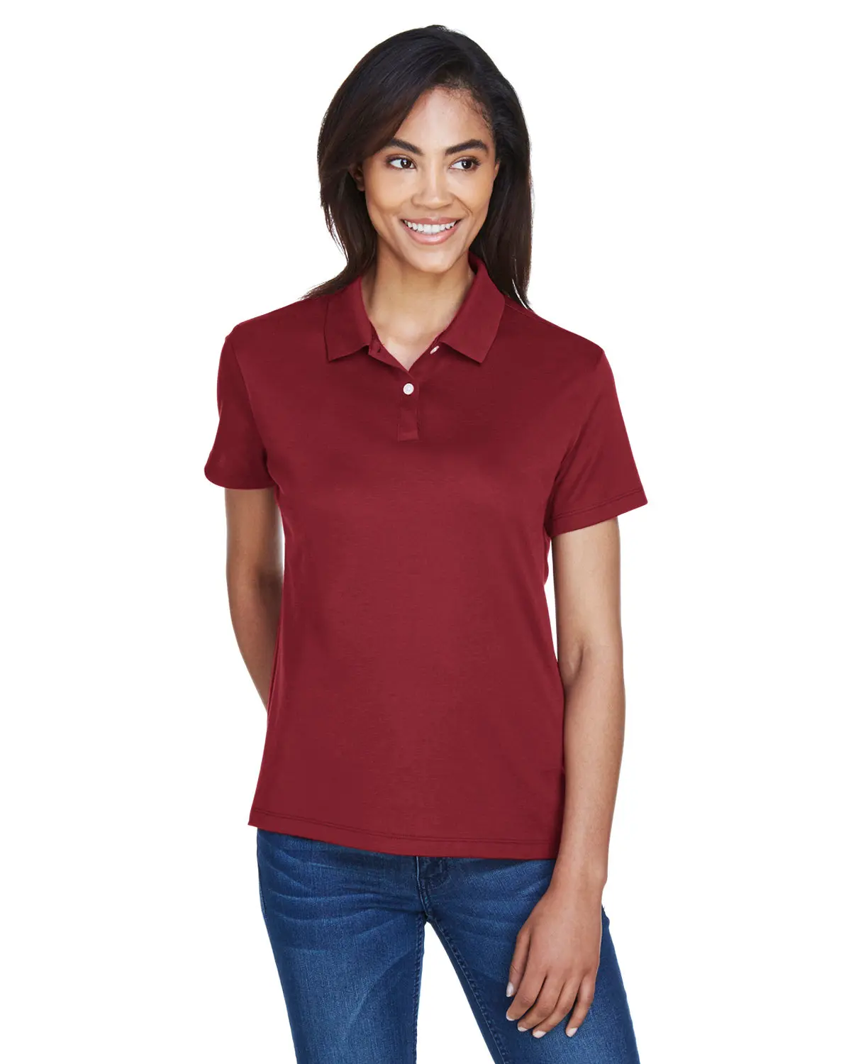 Devon & Jones Ladies' Pima-Tech™ Jet Piqué Polo Shirt Devon & Jones Ladies' Pima-Tech™ Jet Piqué Polo Shirt