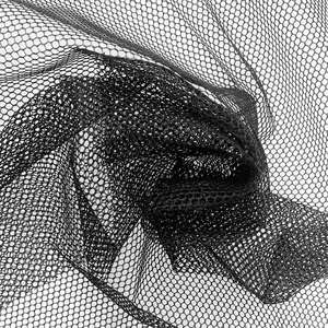 DONNA Deluxe Soft Weaving Net – Olive Oil + Vitamin E Treated Hair Net for Sew-In Weave, 17.5” x 26” Size, Fits Contour of Scalp, Triple Helix Structure for Strong Hold & Natural Look, Black