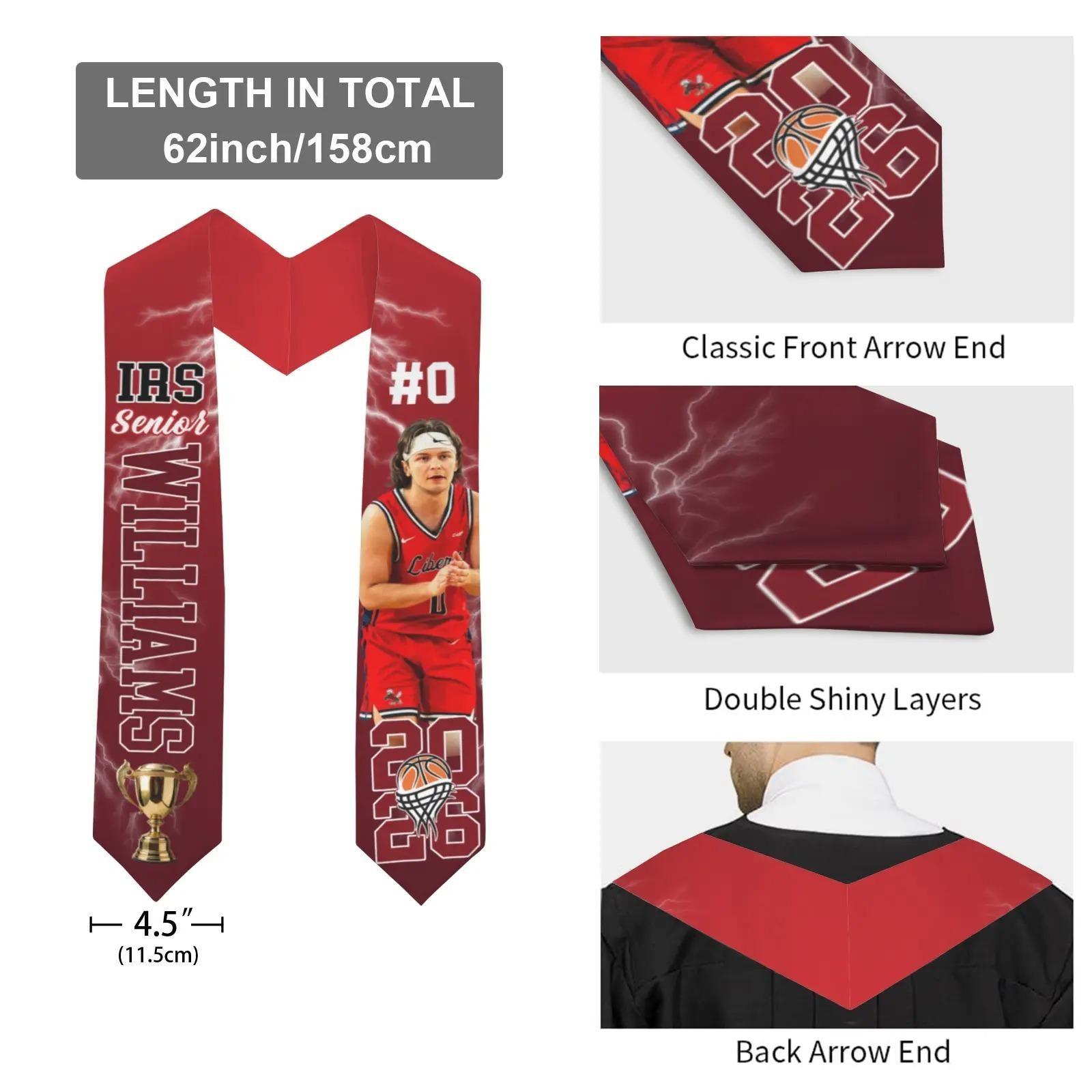 Graduation Stole Mexican 2026 – Mexican Graduation Sash, Mexico Flag, Class of 2026 V Shape National Country Stole